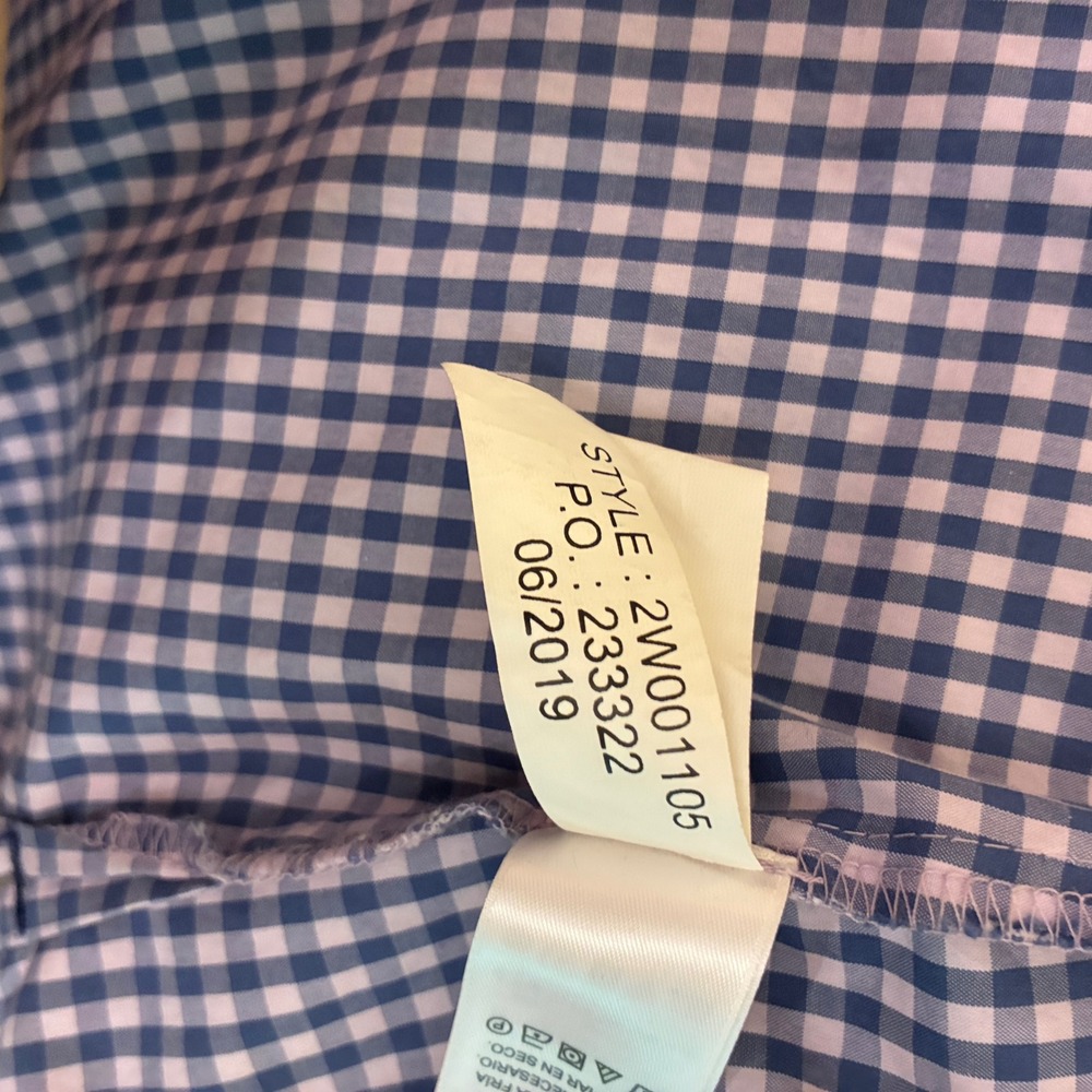 Vineyard Vines Button Up Size 0 Classic blue white‎ gingham top blouse - Picture 9 of 11